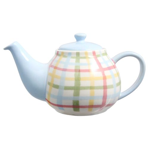 Maxwell & Williams Olde English Teapot 650ml Multi Check Gift Boxed